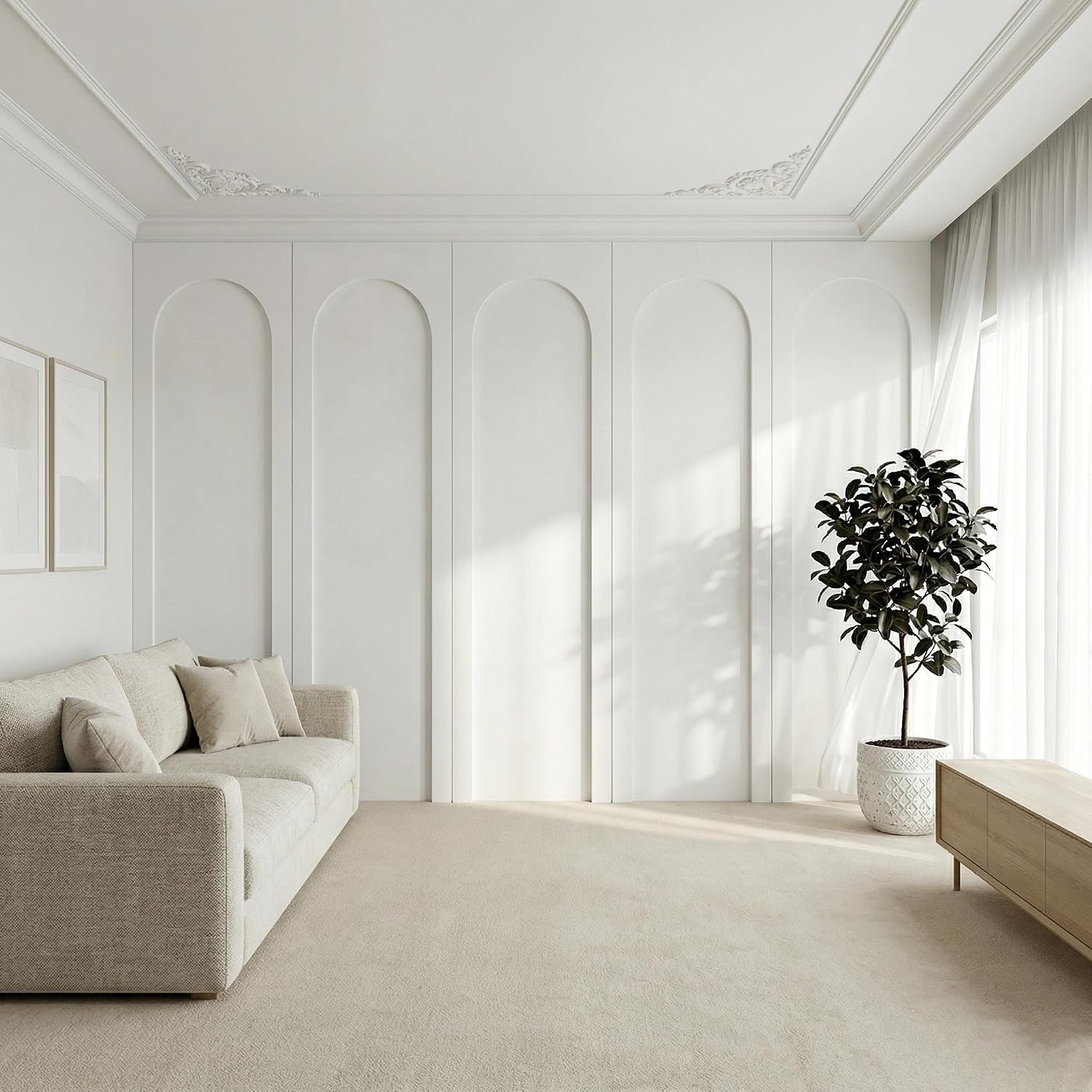 4-Set Arch MDF Wall Panels