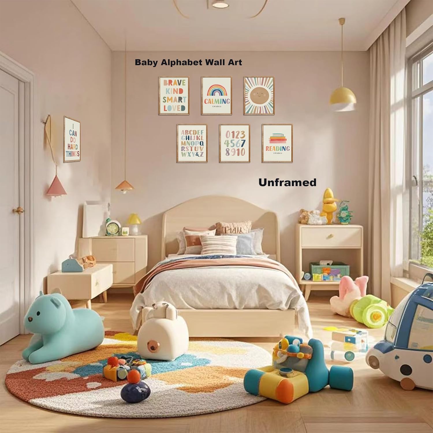 9-Piece Educational Canvas Print Set