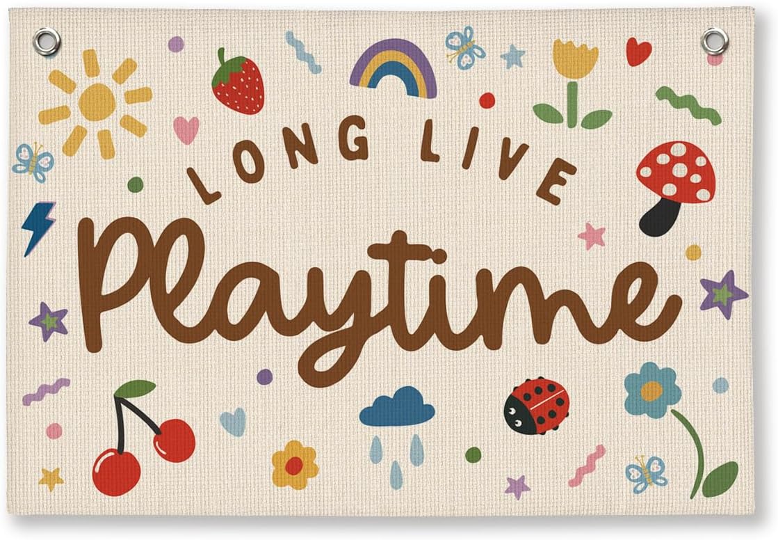 Playroom Linen Wall Banner
