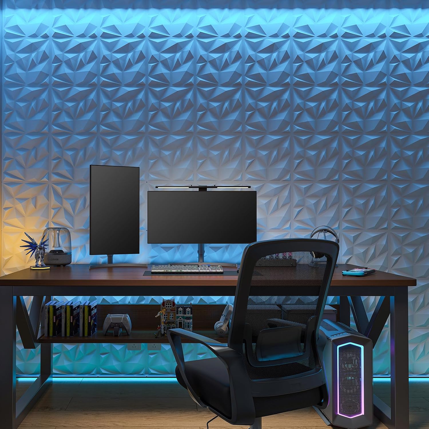 White PVC 3D Wall Panels
